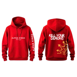 Alpha Kings “Kill Your Demons” Hoodie- Red