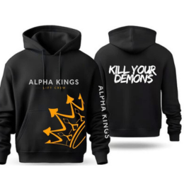 Alpha Kings "Kill Your Demons" Hoodie - Black